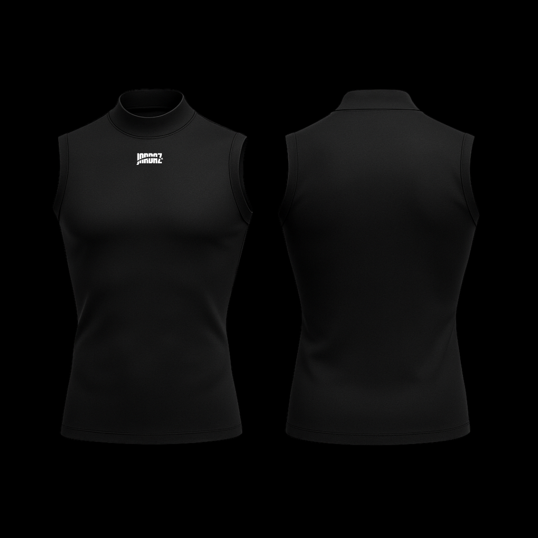 Turtleneck Sleeveless Black